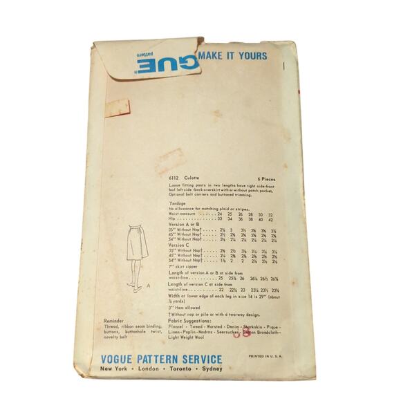 Vintage Sewing pattern - Picture 2 of 2